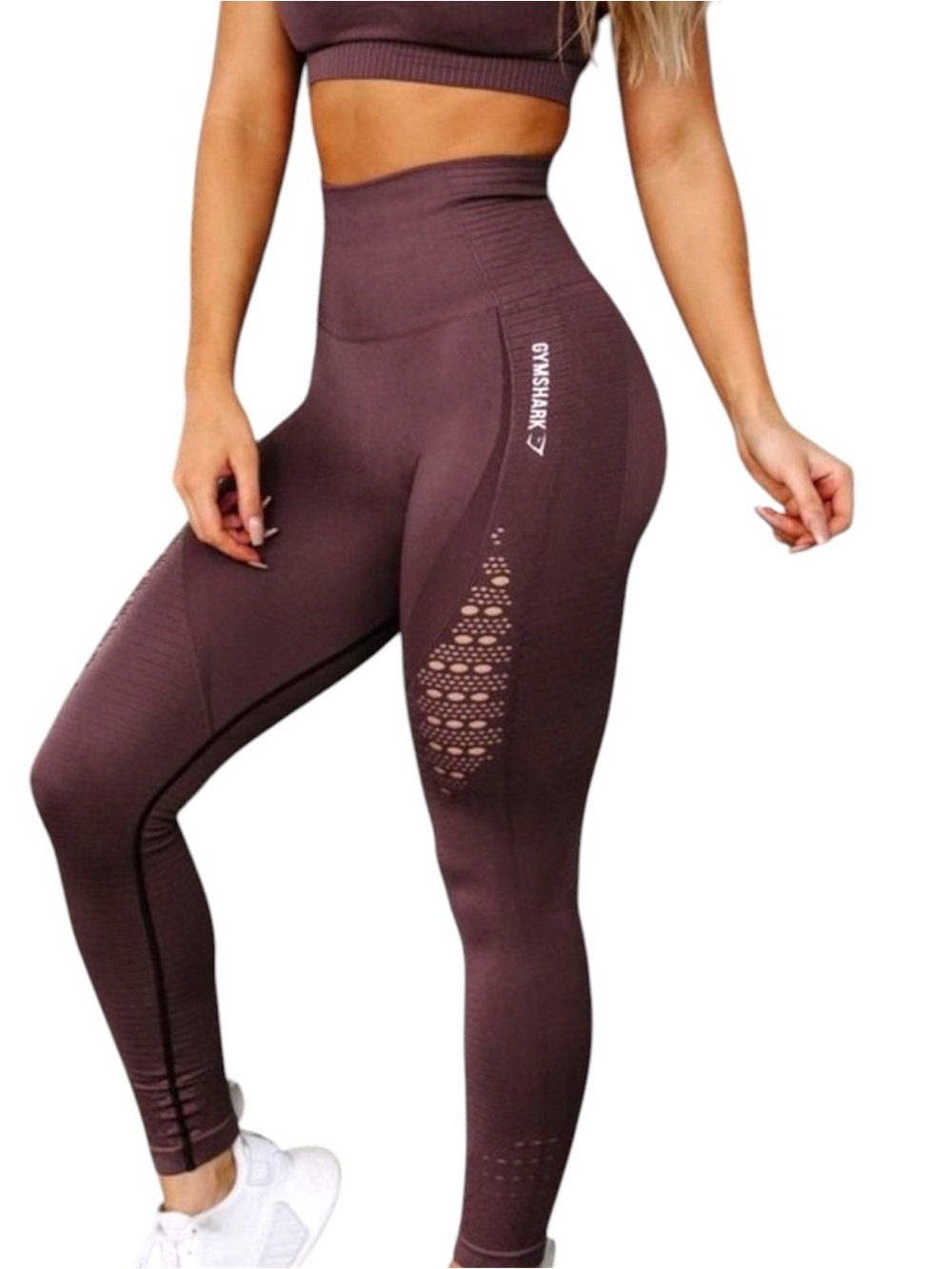 GYMSHARK Energy Seamless Cut-Out Eyelet Lace High-Waist Leggings